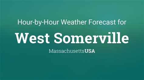 Get the West Somerville, MA local hourly forecast including temperature, RealFeel, and chance of precipitation. . Somerville ma weather hourly